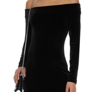 Darla Off The Sholder Velvet Dress